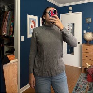 GAP Women’s Gray Turtleneck Sweater